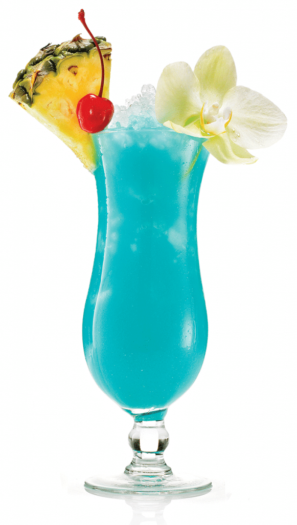 Bebidas color turquesa