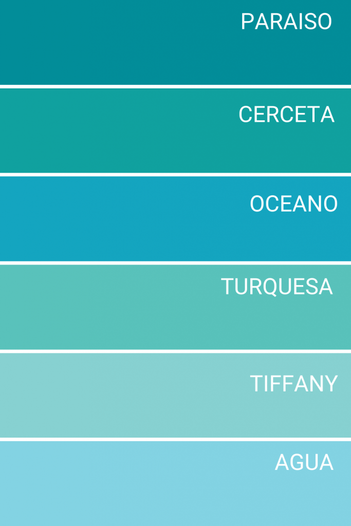 Turquesa en el diseño